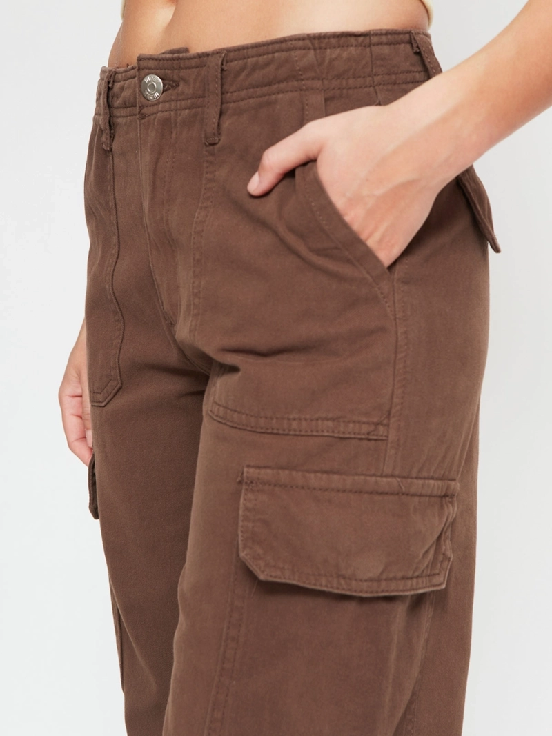 PANTALÓN DE BUZO MUJER INDEX ALGODÓN CARGO - 4