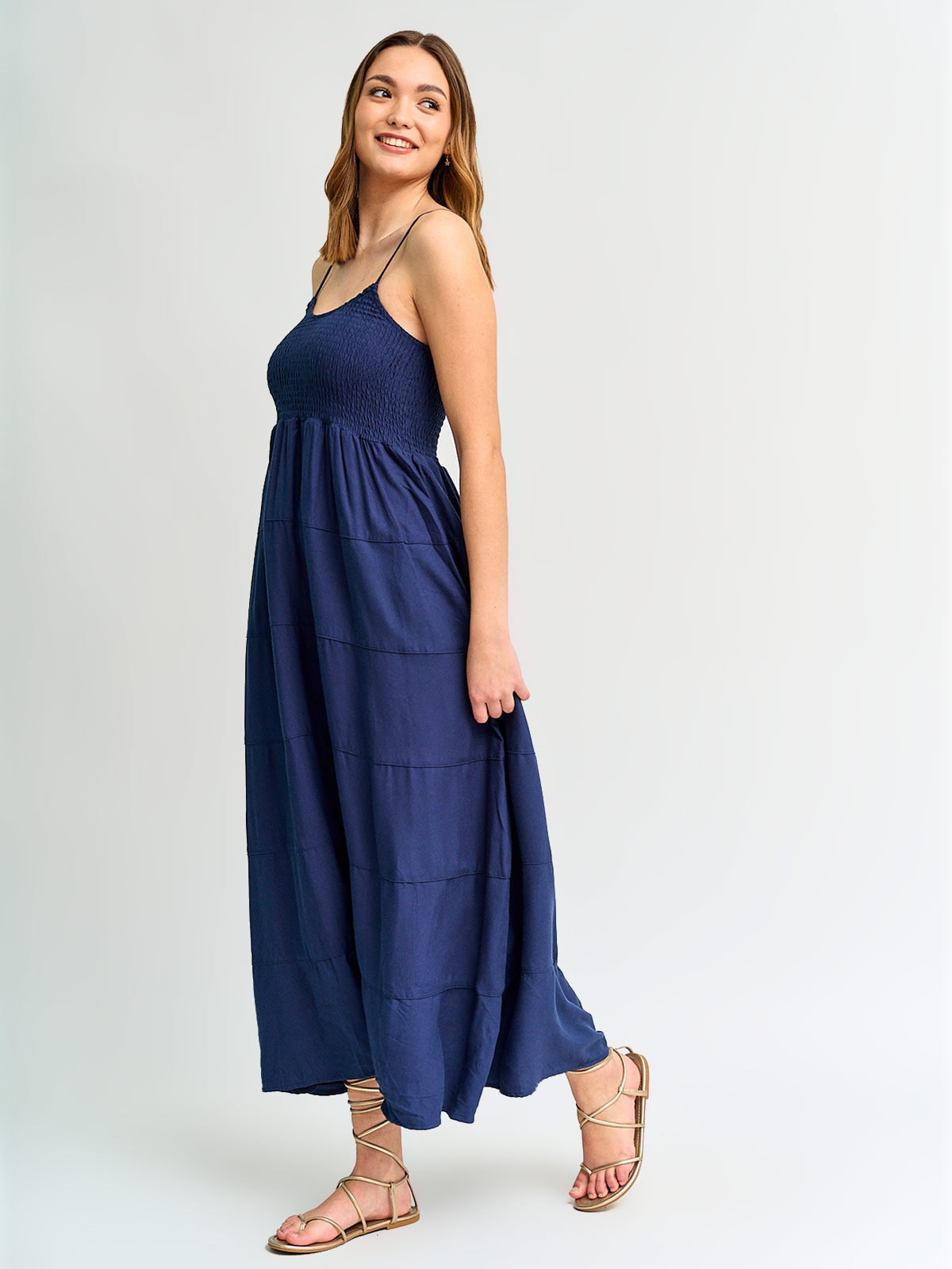 VESTIDO MUJER INDEX LARGO CAPAS - 2