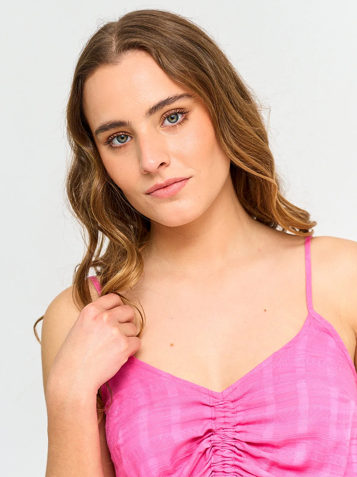 BLUSA MUJER BARBADOS SIN MANGAS RECOGIDO - 3