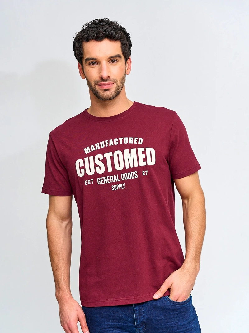 POLERA HOMBRE ROBERT LEWIS ALGODÓN MANGA CORTA