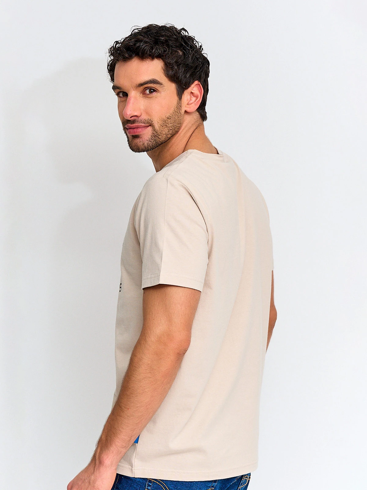 POLERA HOMBRE ROBERT LEWIS ALGODÓN MANGA CORTA - 2