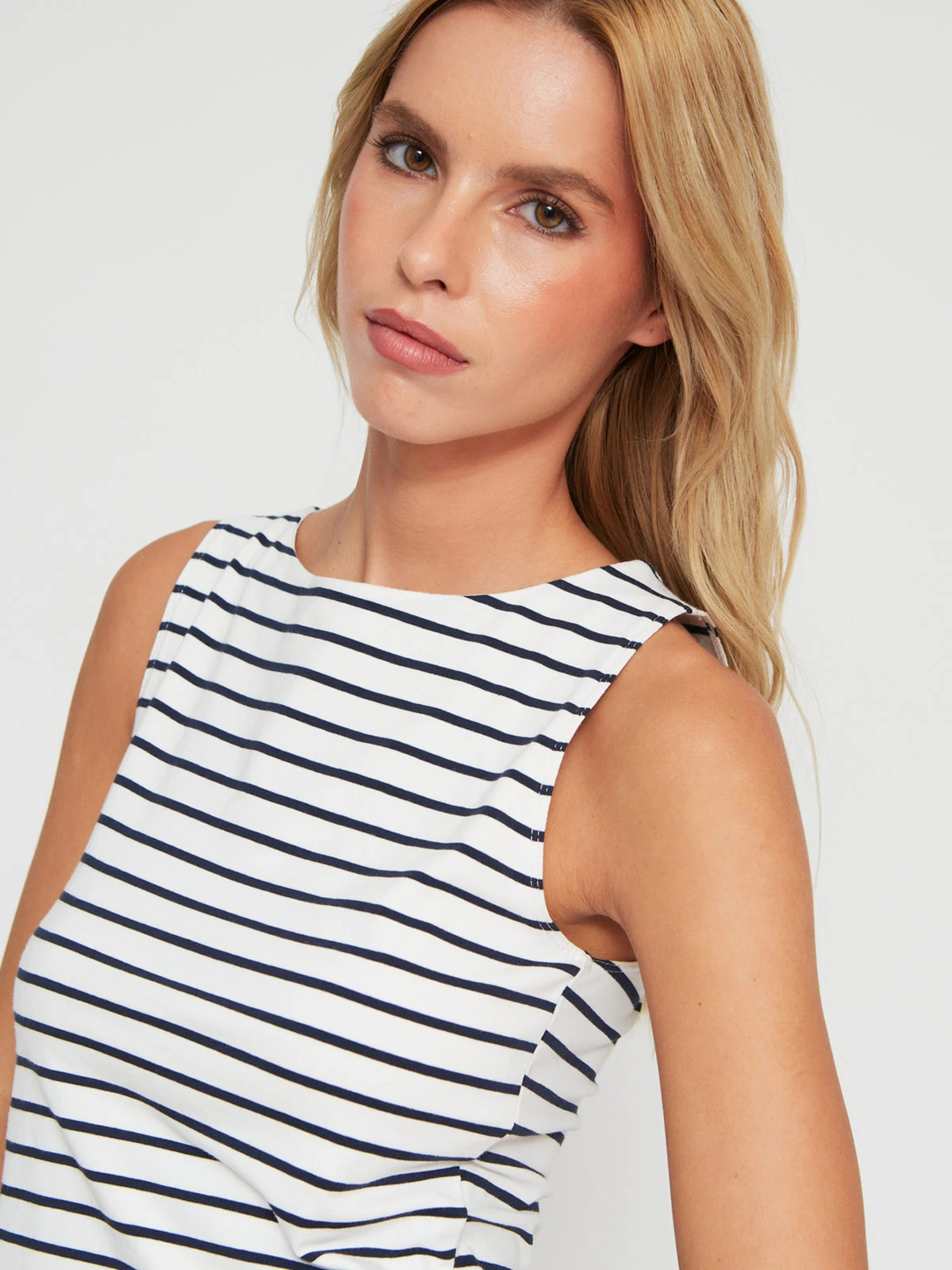 POLERA MUJER INDEX ALGODÓN SIN MANGAS HALTER - 3