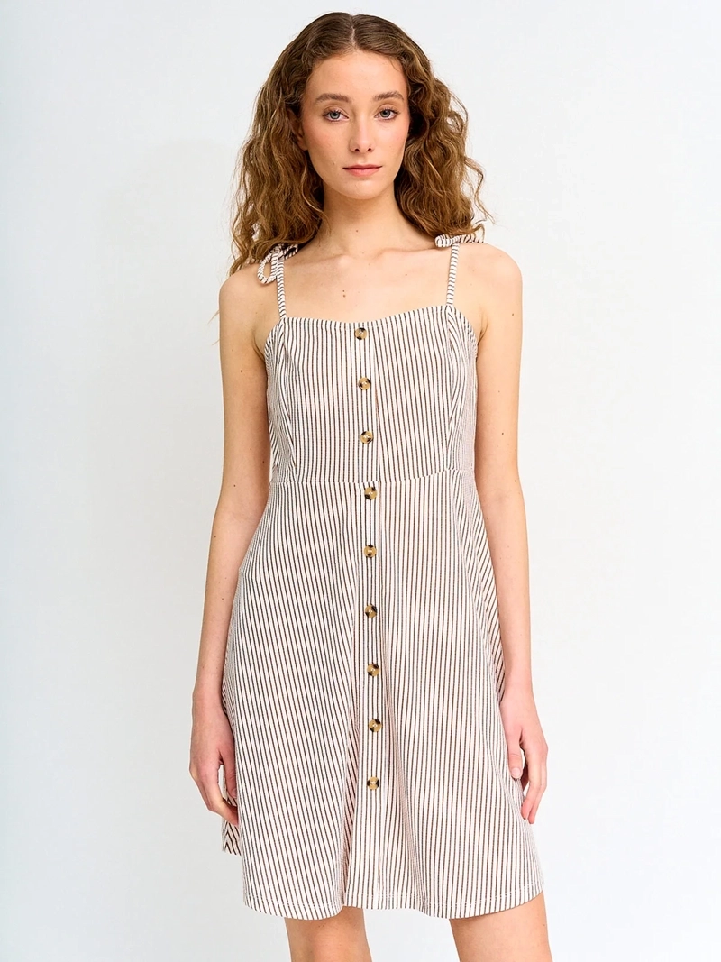 VESTIDO MUJER INDEX CORTO BOTONES - 2