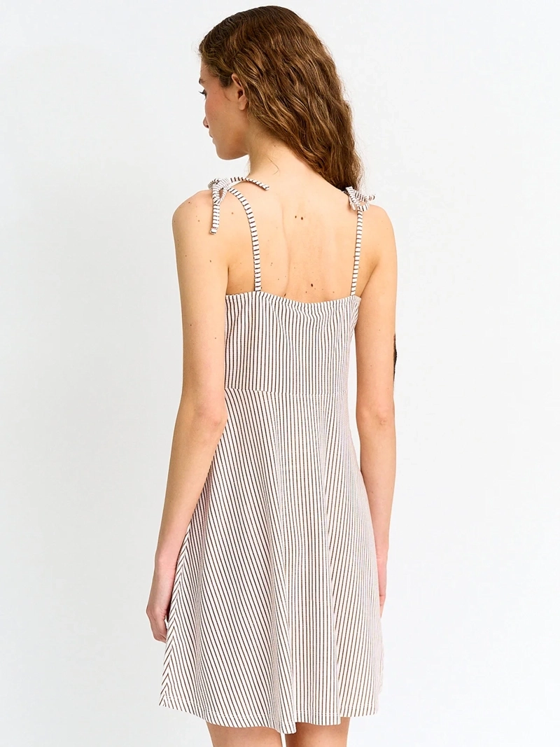 VESTIDO MUJER INDEX CORTO BOTONES - 3