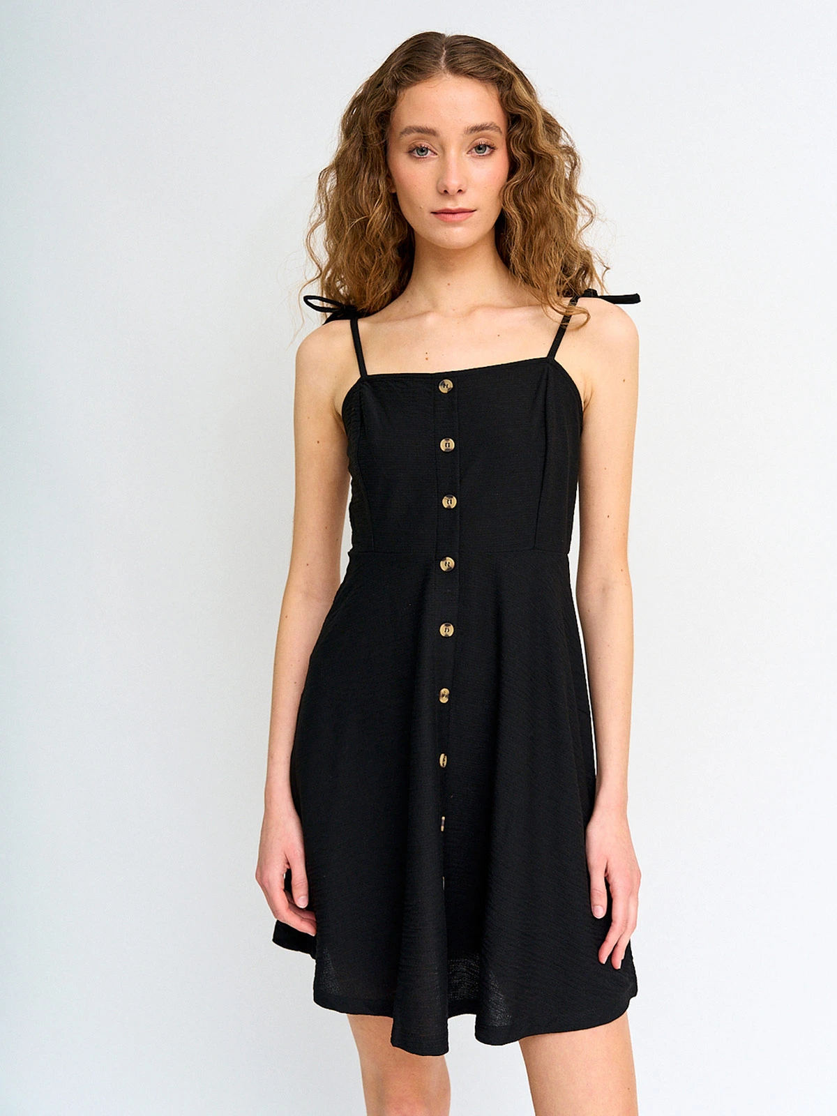VESTIDO MUJER INDEX CORTO BOTONES - 2