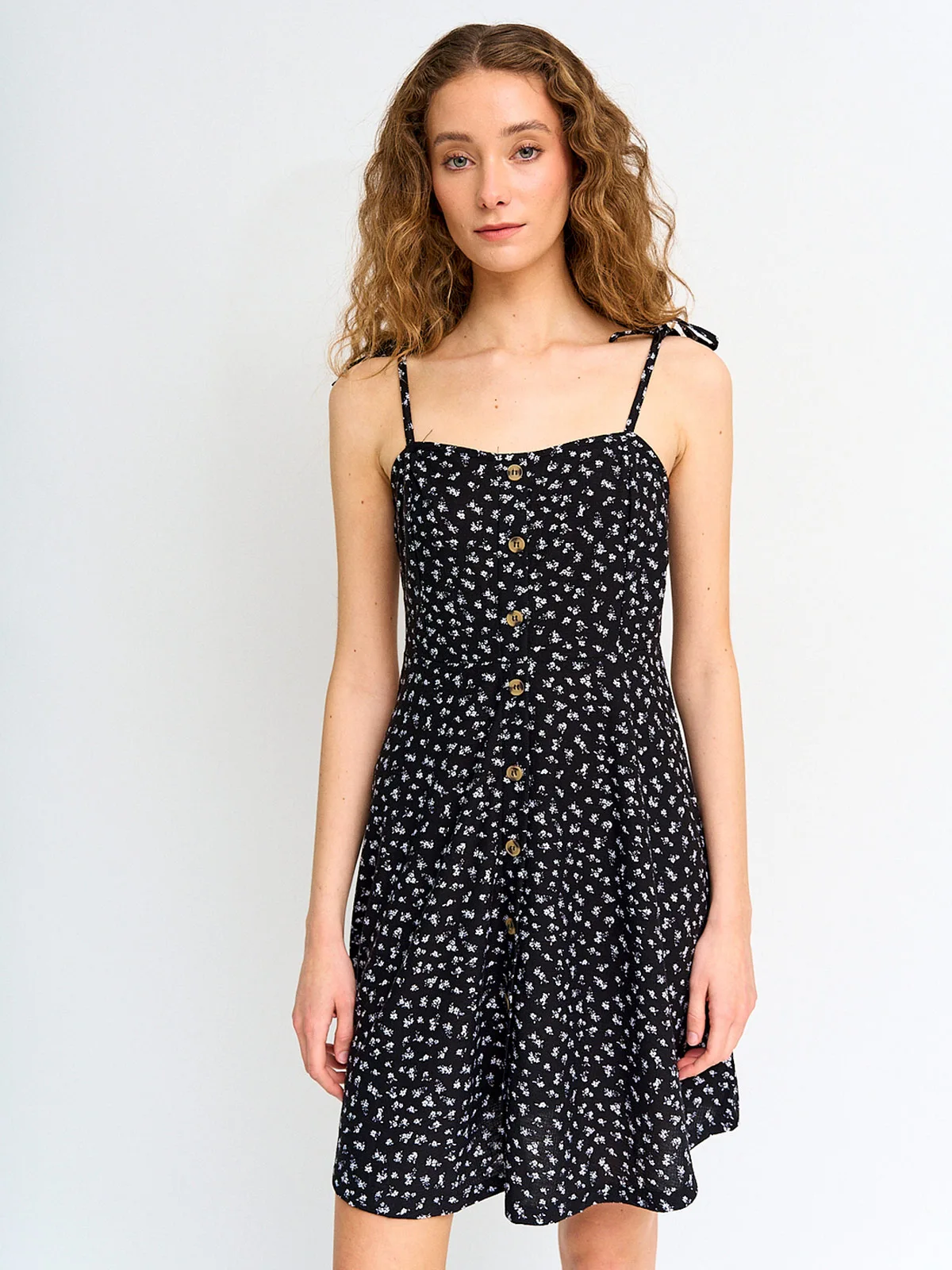 VESTIDO MUJER INDEX CORTO BOTONES - 2