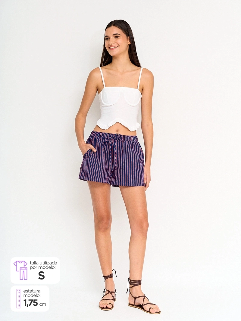 SHORT MUJER INDEX ALGODÓN PIJAMERO - 1
