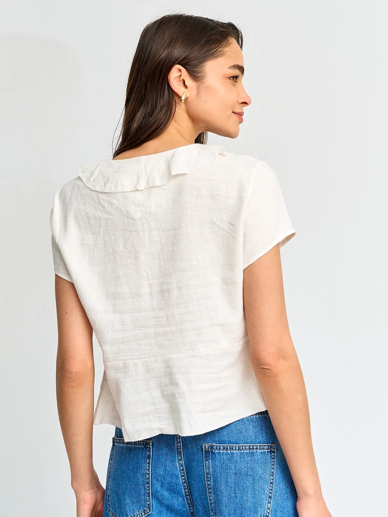 BLUSA MUJER MARQUIS LINO VOLANTES - 2