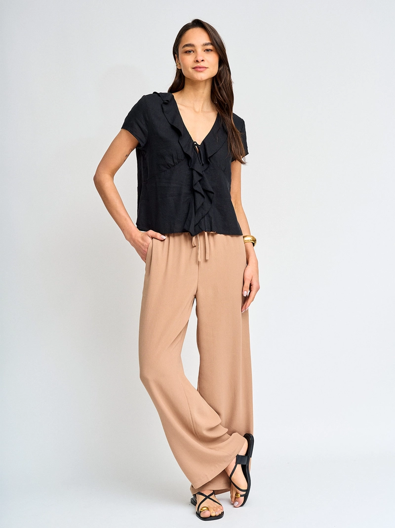 BLUSA MUJER MARQUIS LINO VOLANTES - 4