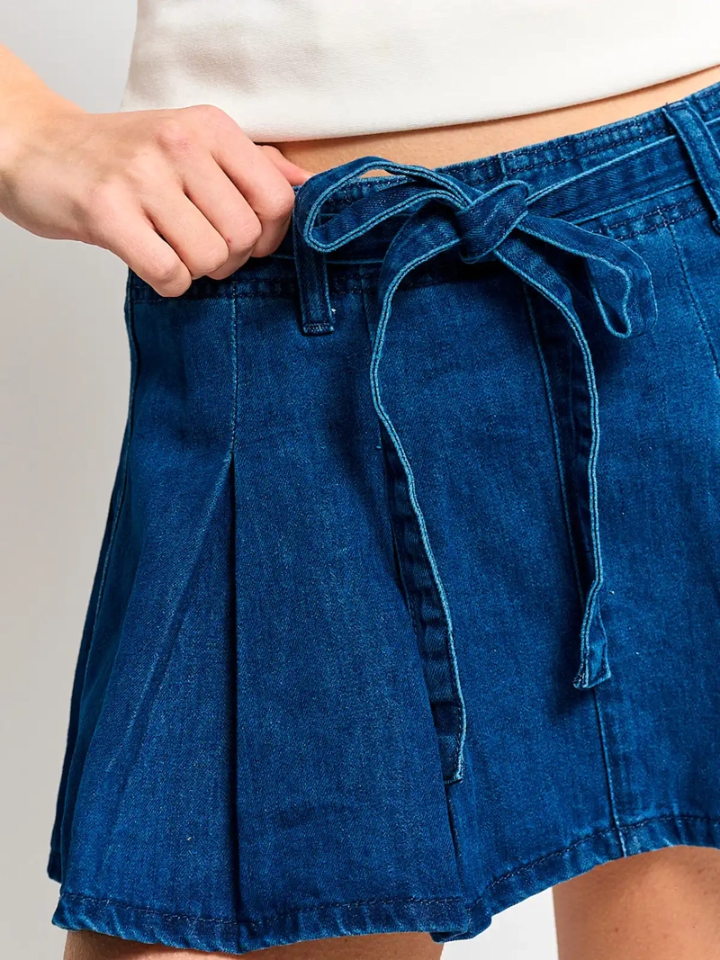 FALDA SHORT MUJER INDEX ALGODÓN TABLEADA - 4