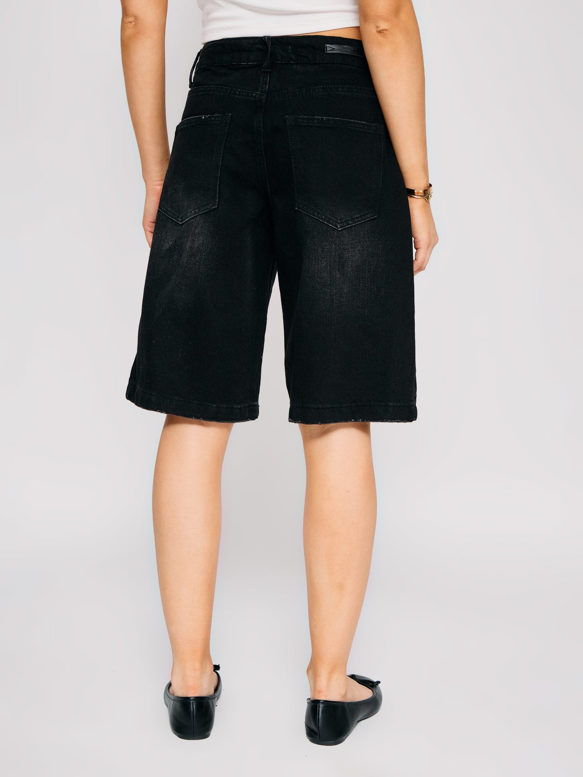 SHORT MUJER INDEX ALGODÓN LARGO DENIM - 3
