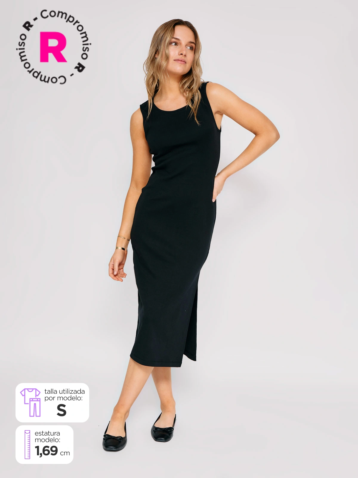 VESTIDO MUJER INDEX ALGODÓN MIDI - 1