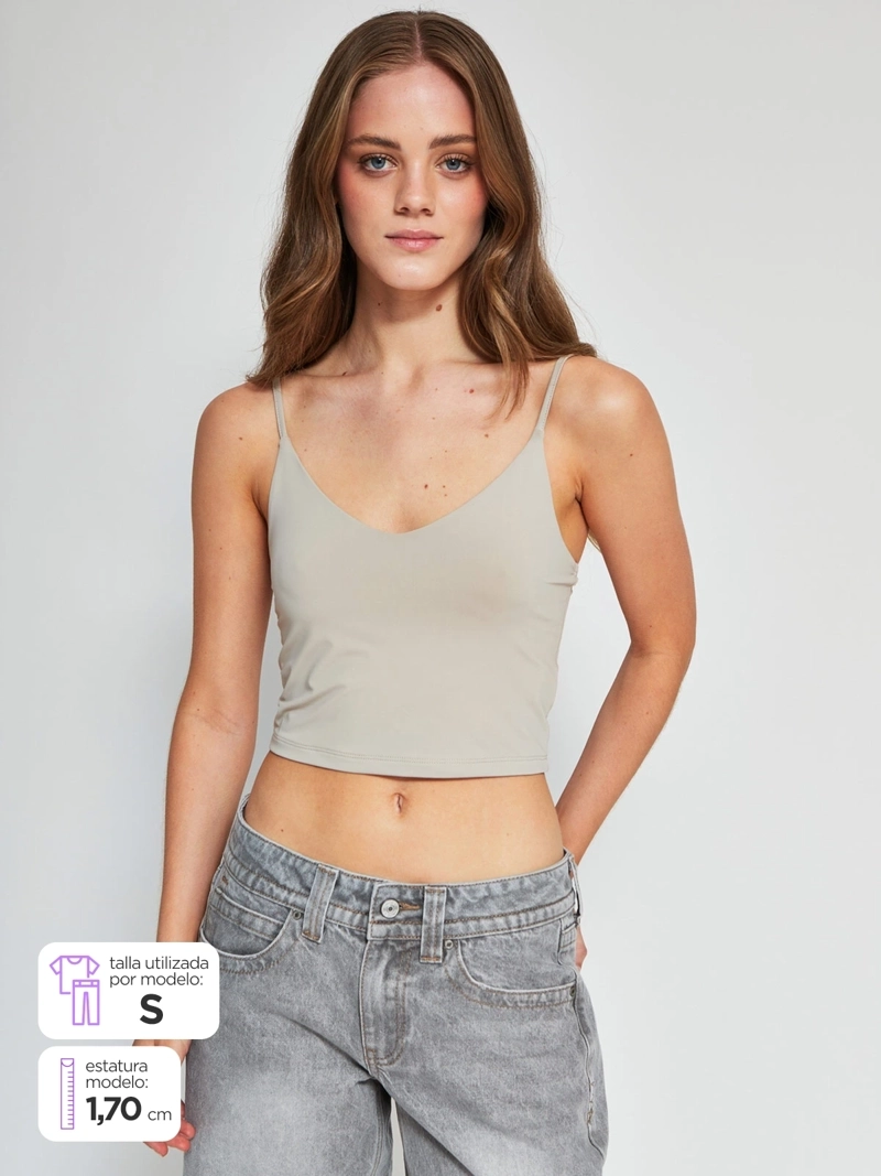 POLERA MUJER INDEX SIN MANGAS - 1