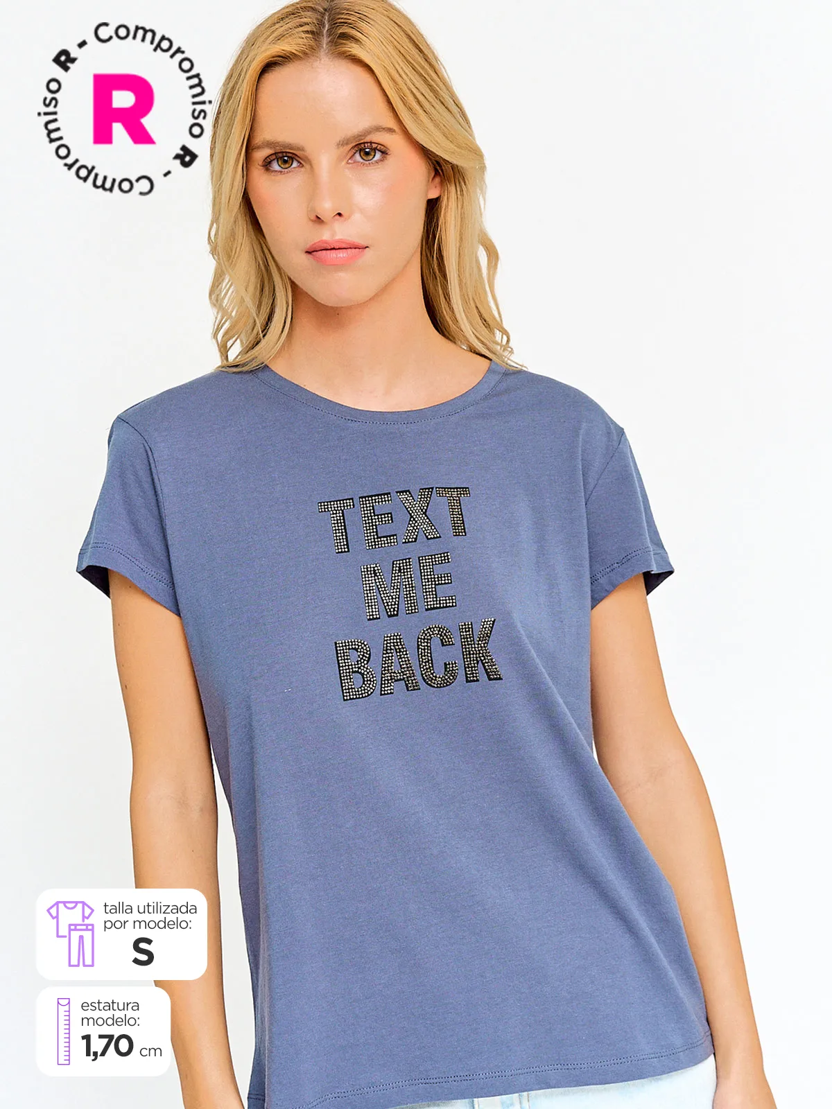 POLERA MUJER INDEX ALGODÓN MANGA CORTA - 1