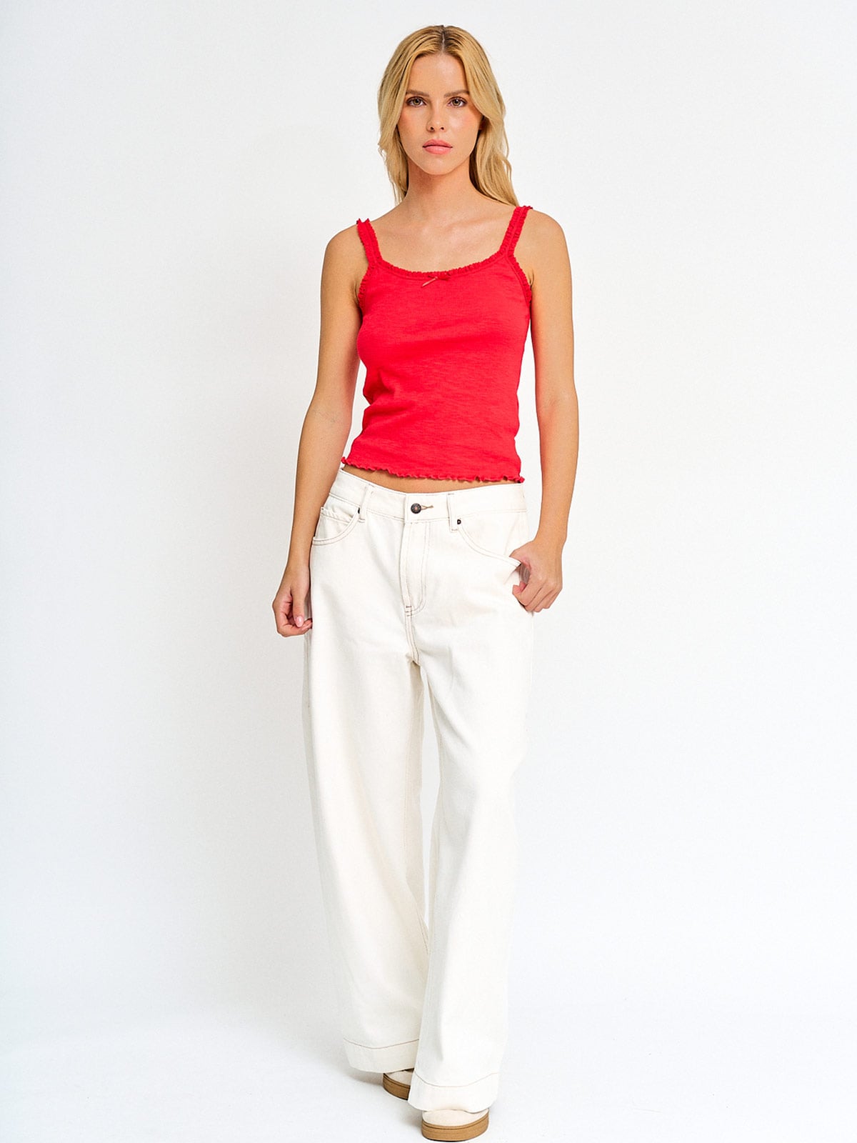 POLERA MUJER INDEX ALGODÓN SIN MANGAS BÁSICA - 4