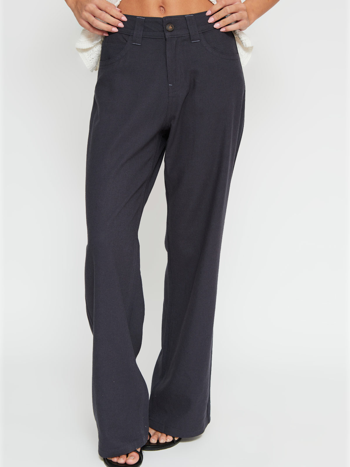 PANTALÓN MUJER INDEX LINO TIRO BAJO - 2