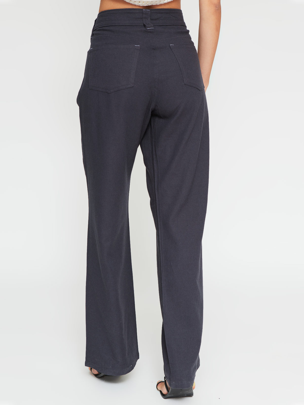 PANTALÓN MUJER INDEX LINO TIRO BAJO - 3