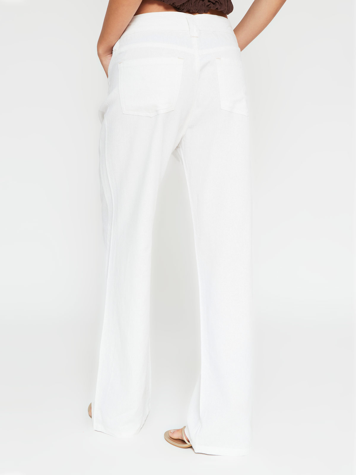 PANTALÓN MUJER INDEX LINO TIRO BAJO - 3
