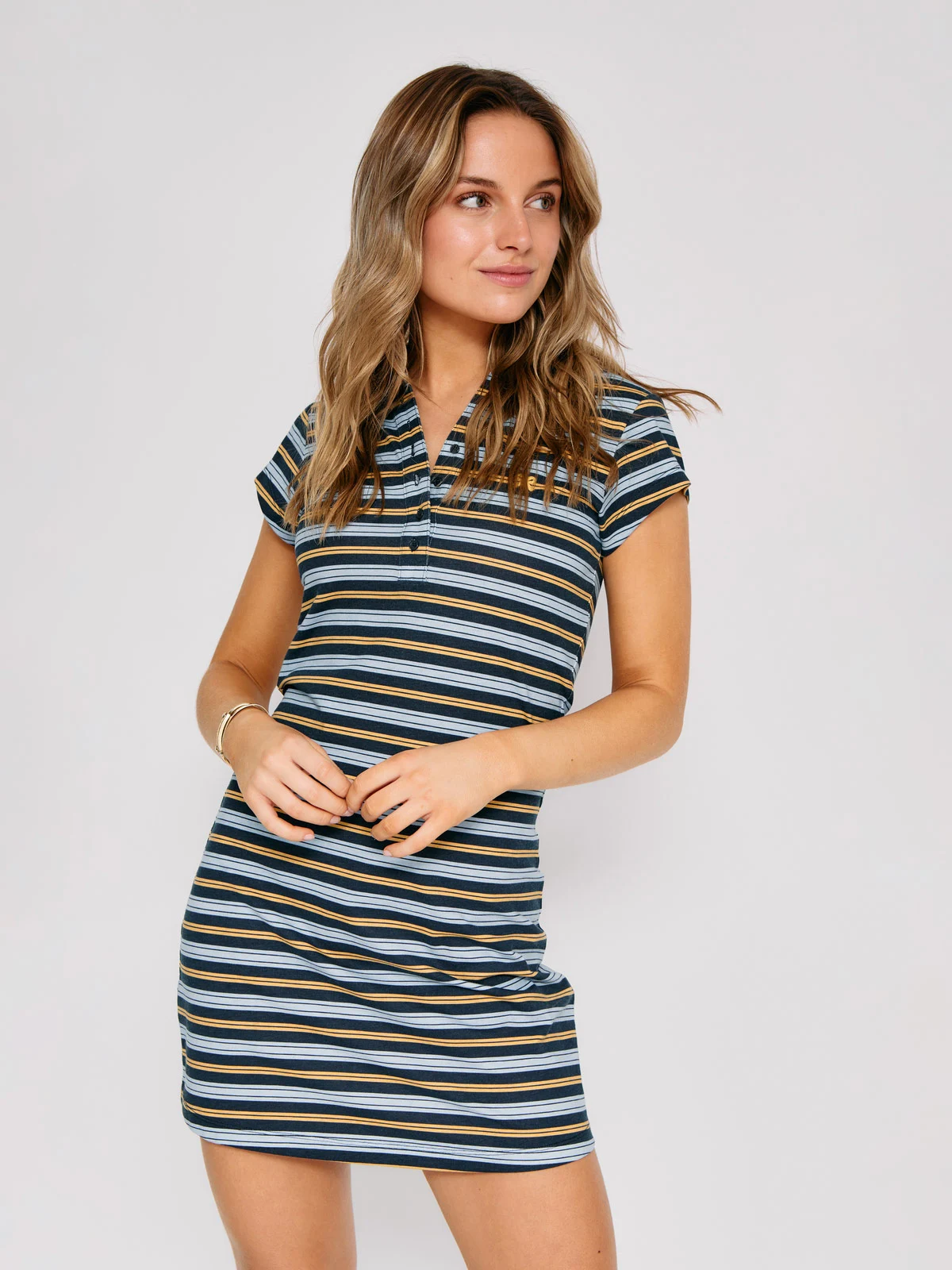 VESTIDO MUJER INDEX ALGODÓN CORTO CUELLO POLO - 2