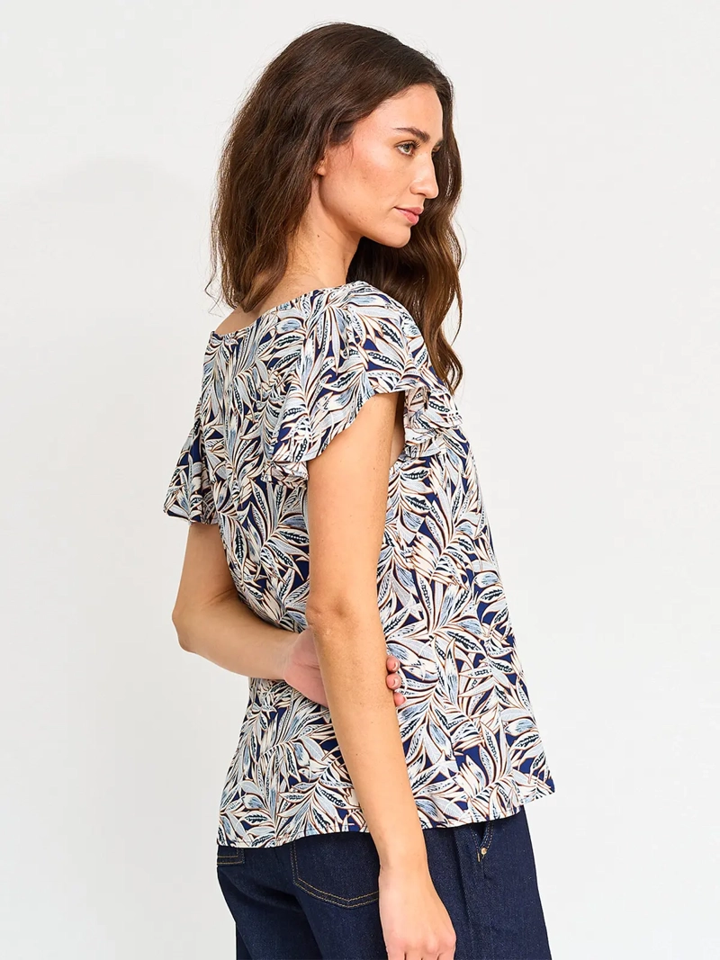 BLUSA MUJER AZIZ MANGA CORTA ESTAMPADA - 2