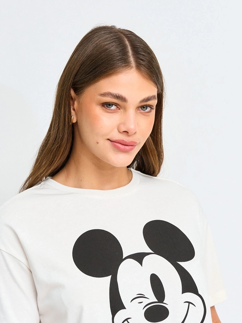 POLERA MUJER DISNEY ALGODÓN MANGA CORTA MICKEY - 3