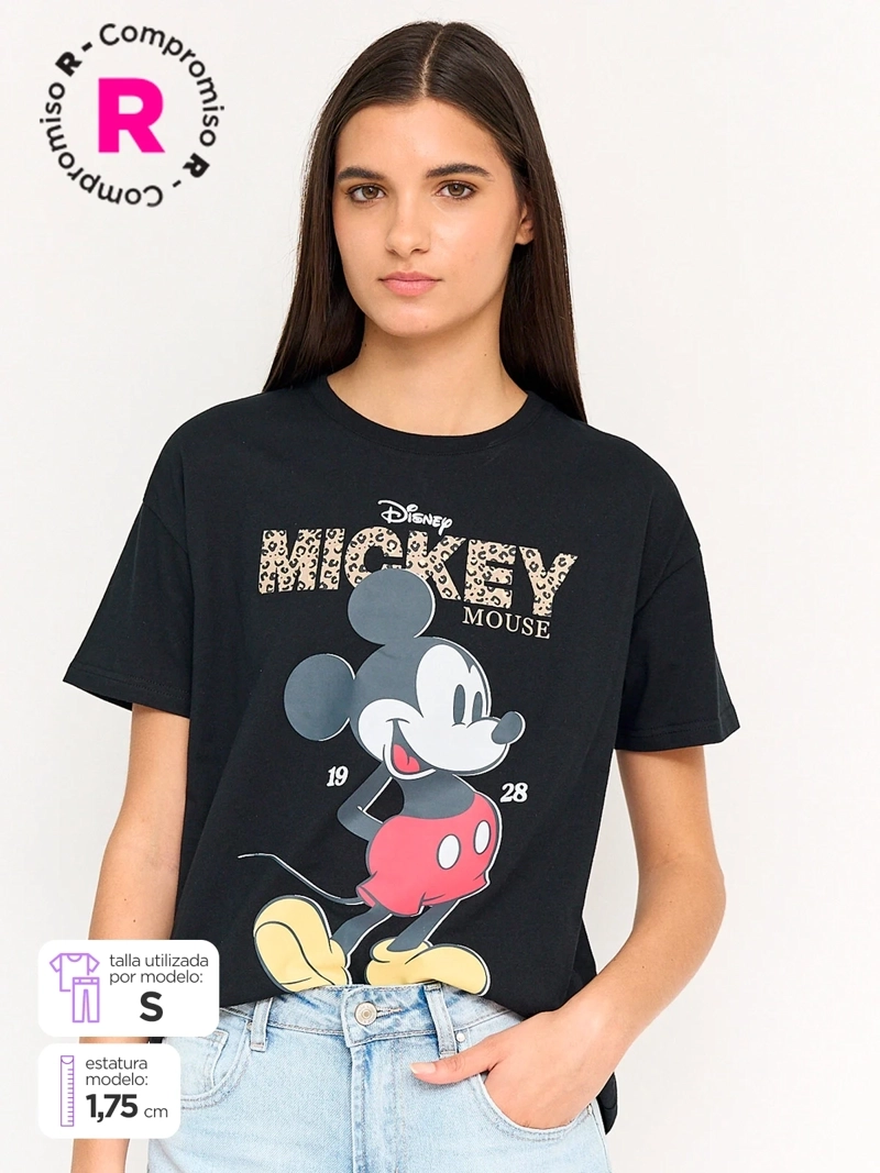 POLERA MUJER INDEX ALGODÓN MICKEY