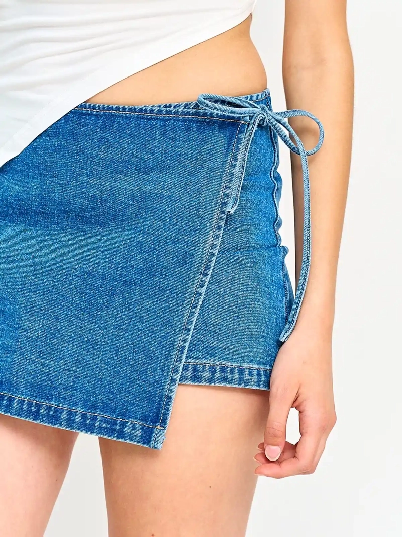 FALDA SHORT MUJER INDEX ALGODÓN DENIM - 4