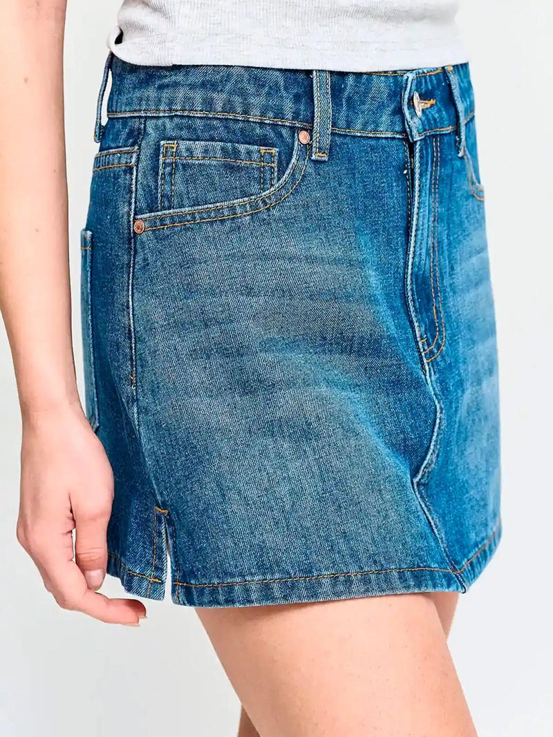 FALDA SHORT MUJER INDEX ALGODÓN DENIM - 4