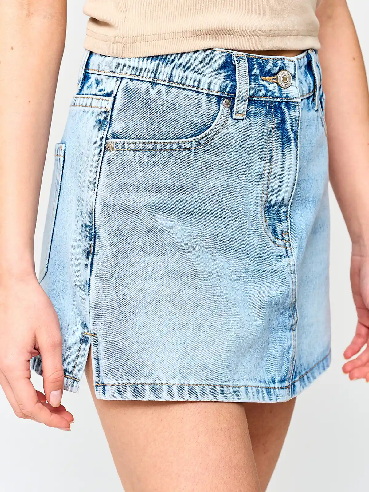 FALDA SHORT MUJER INDEX ALGODÓN DENIM - 4