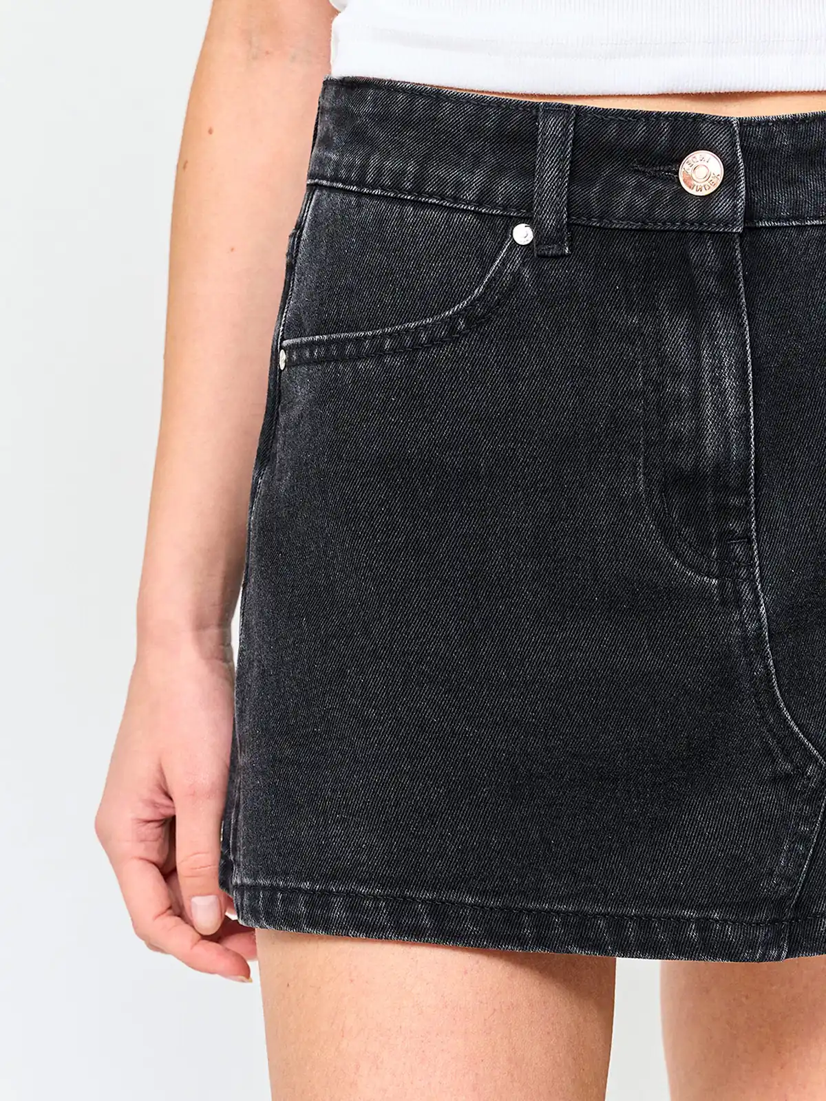 FALDA SHORT MUJER INDEX ALGODÓN DENIM - 4