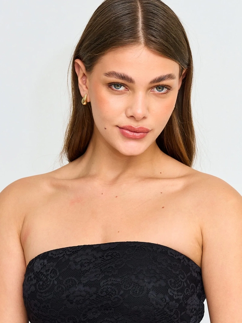 POLERA MUJER INDEX STRAPLESS ENCAJE - 3