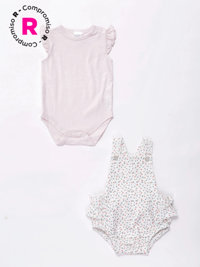 CONJUNTO ALGODÓN NIÑA BABY HARVEST RANITA - 1