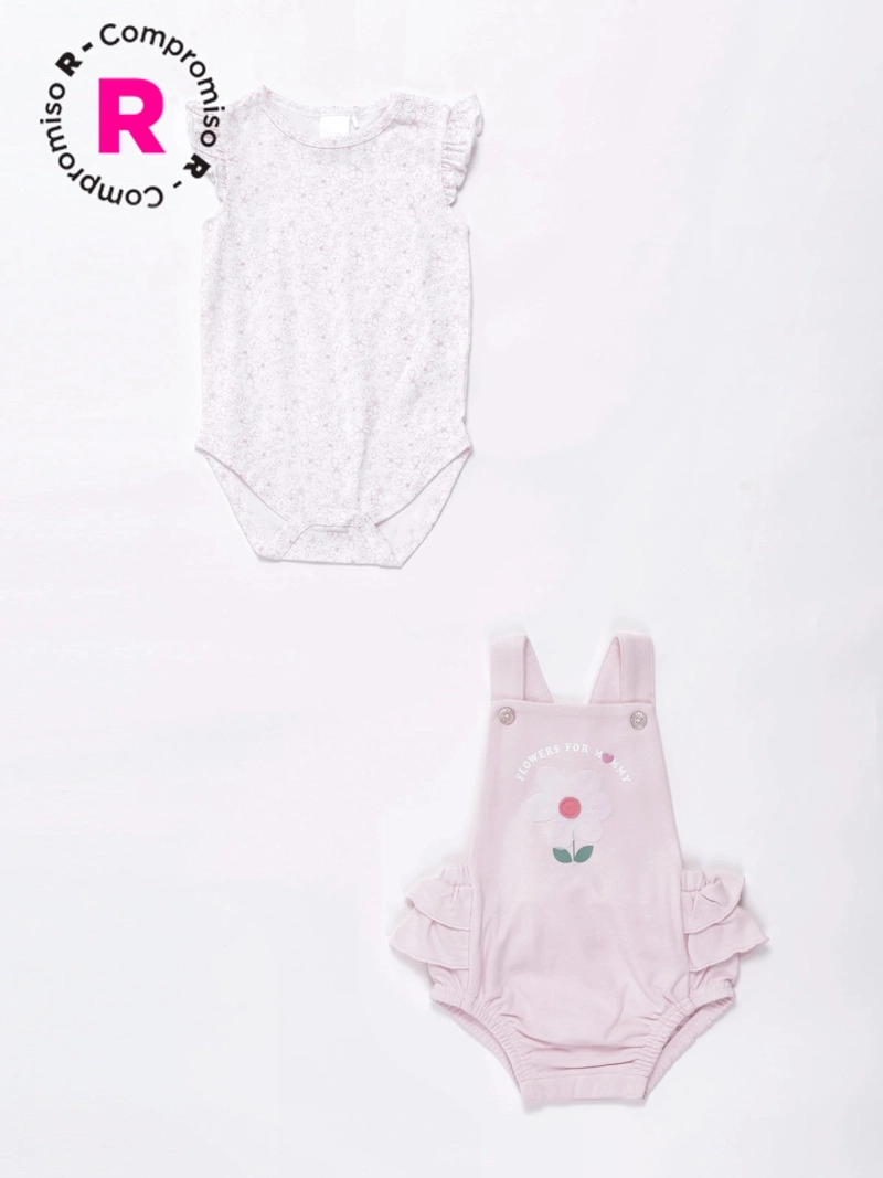 CONJUNTO ALGODÓN NIÑA BABY HARVEST RANITA - 1