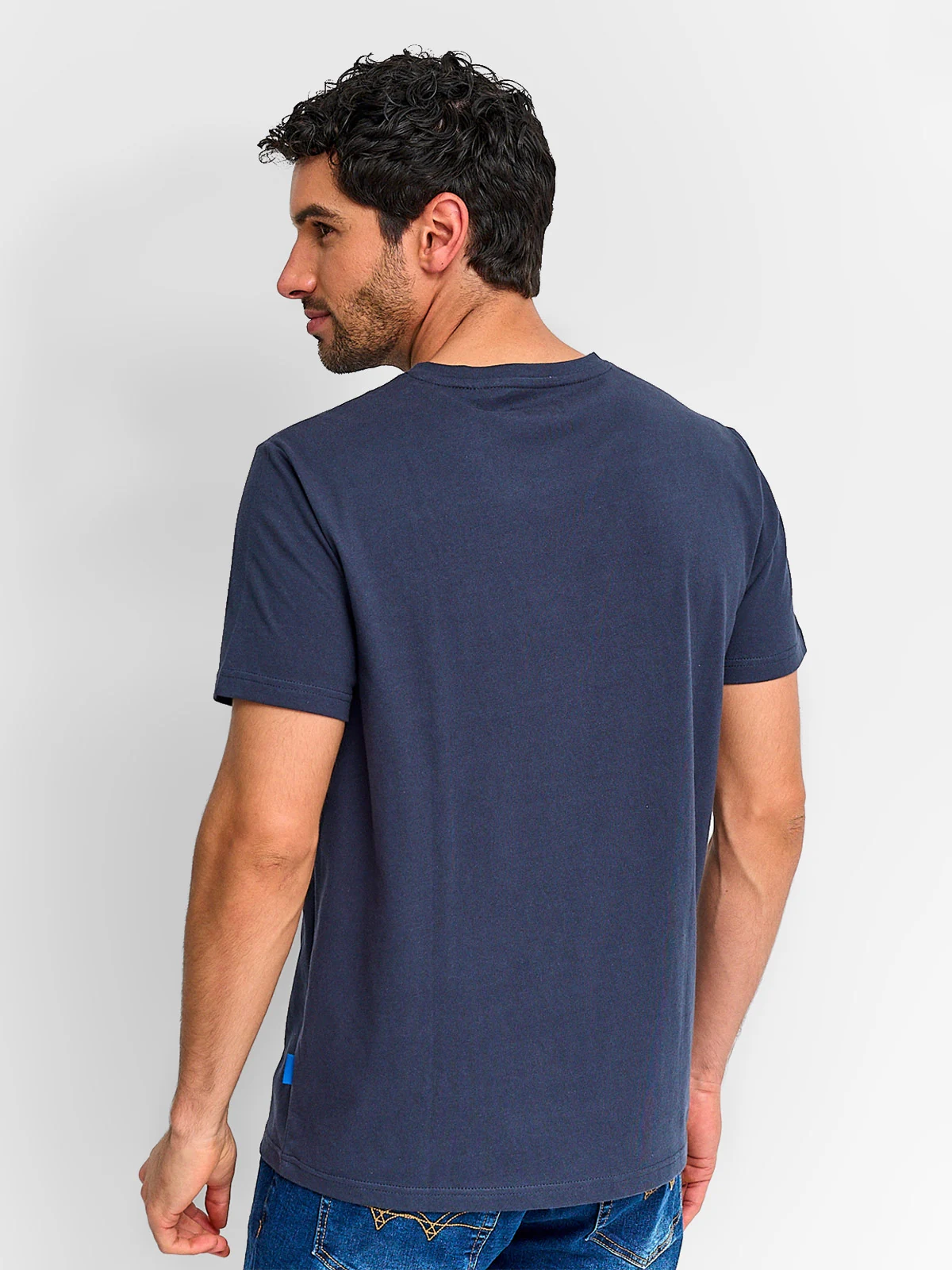 POLERA HOMBRE ROBERT LEWIS ALGODÓN MANGA CORTA - 2