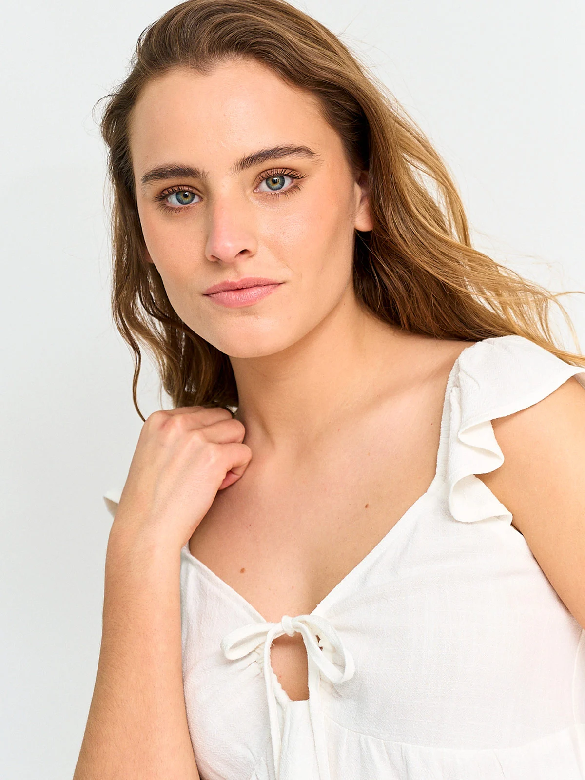BLUSA MUJER INDEX SIN MANGAS VUELOS - 3