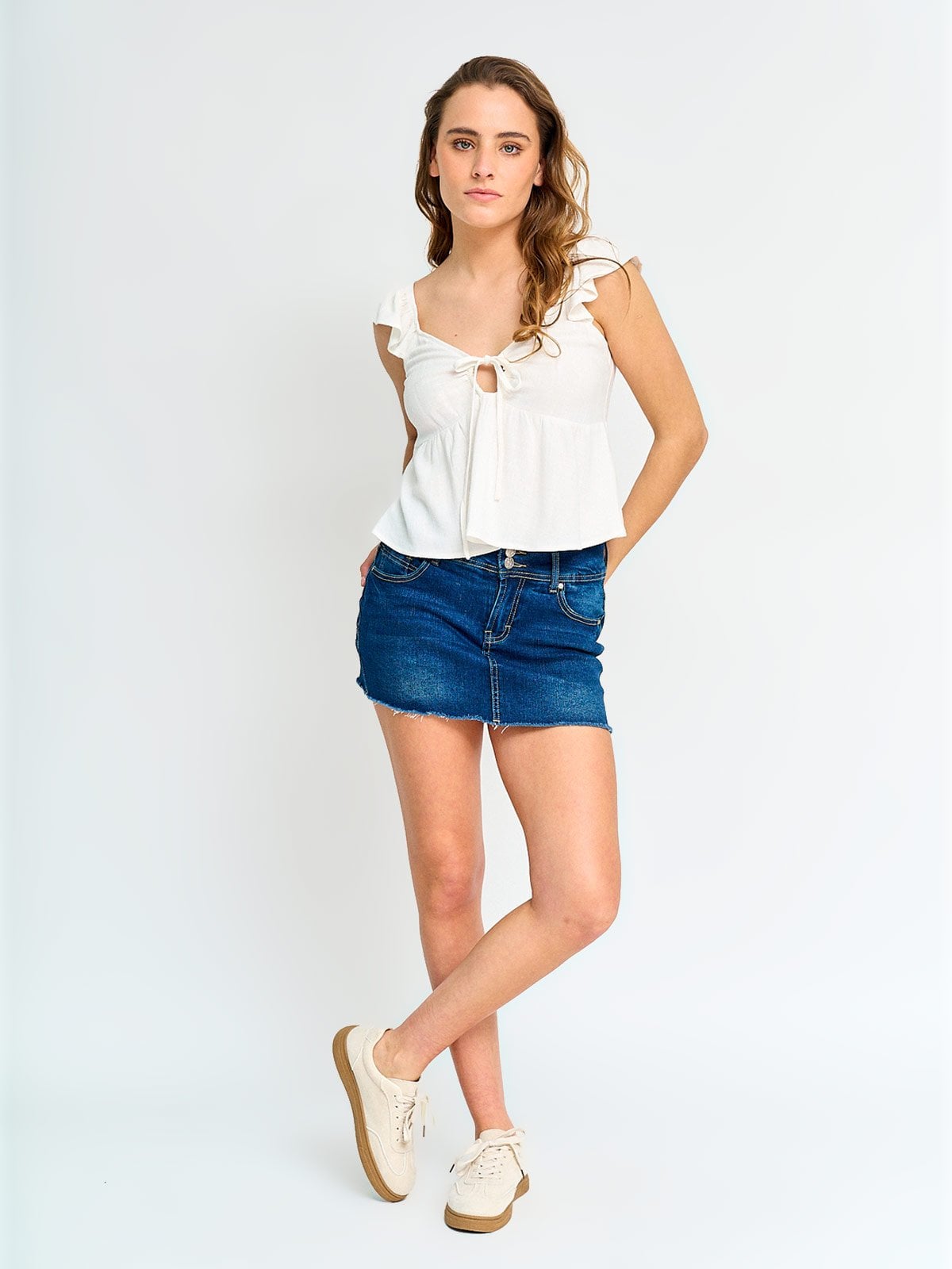 BLUSA MUJER INDEX SIN MANGAS VUELOS - 4