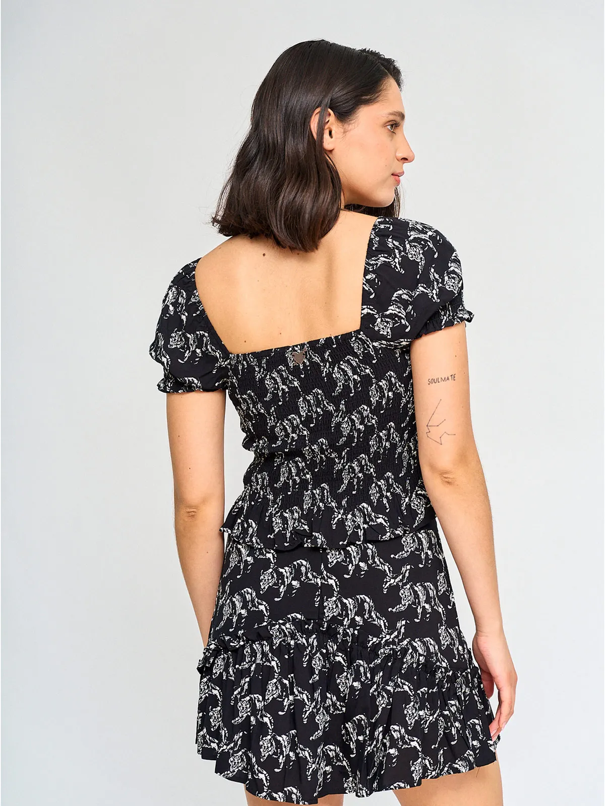 BLUSA MUJER BARBADOS MANGA CORTA PANAL - 2