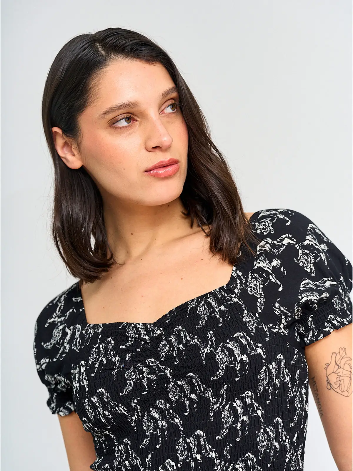 BLUSA MUJER BARBADOS MANGA CORTA PANAL - 3
