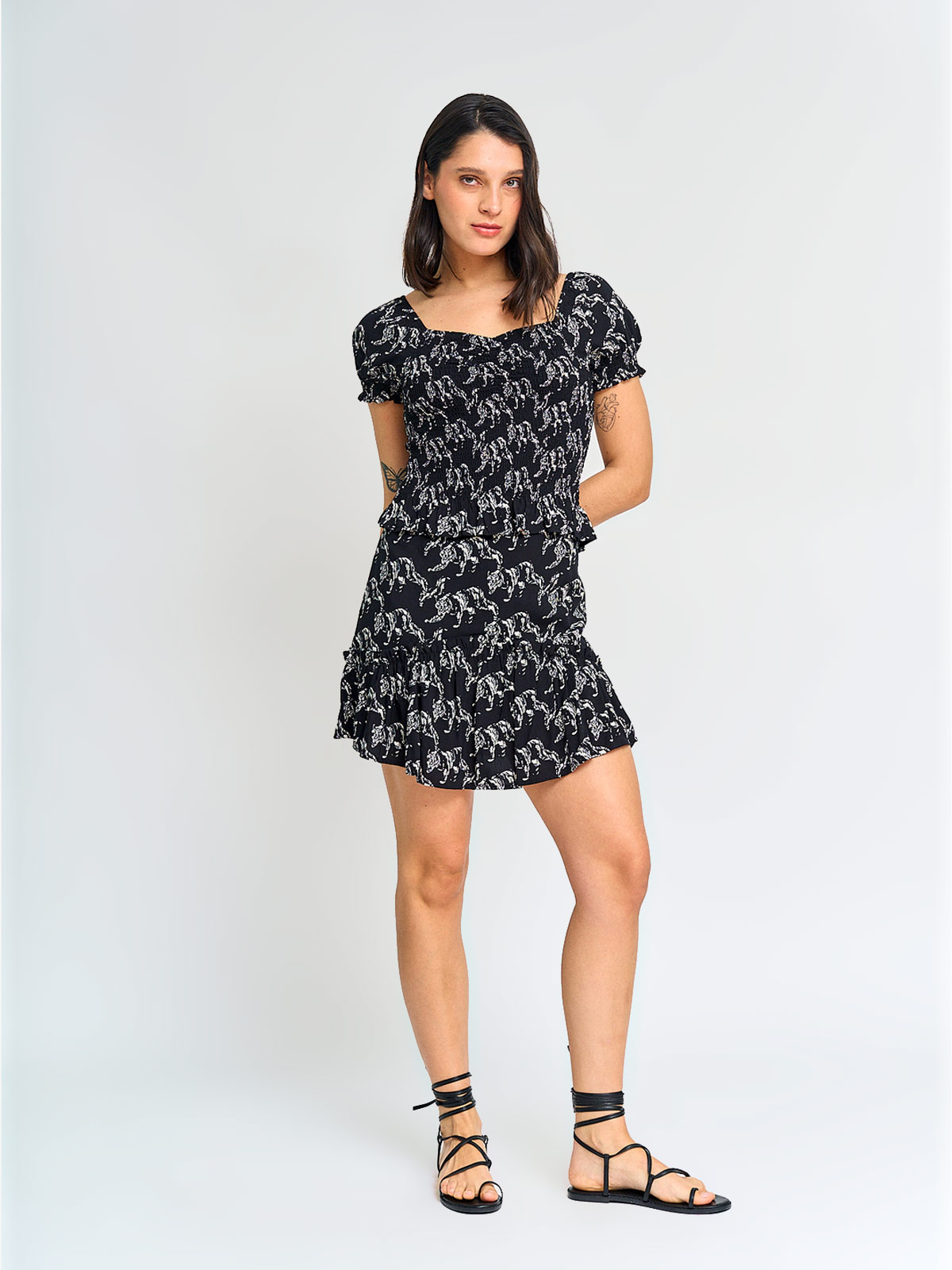 BLUSA MUJER BARBADOS MANGA CORTA PANAL - 4