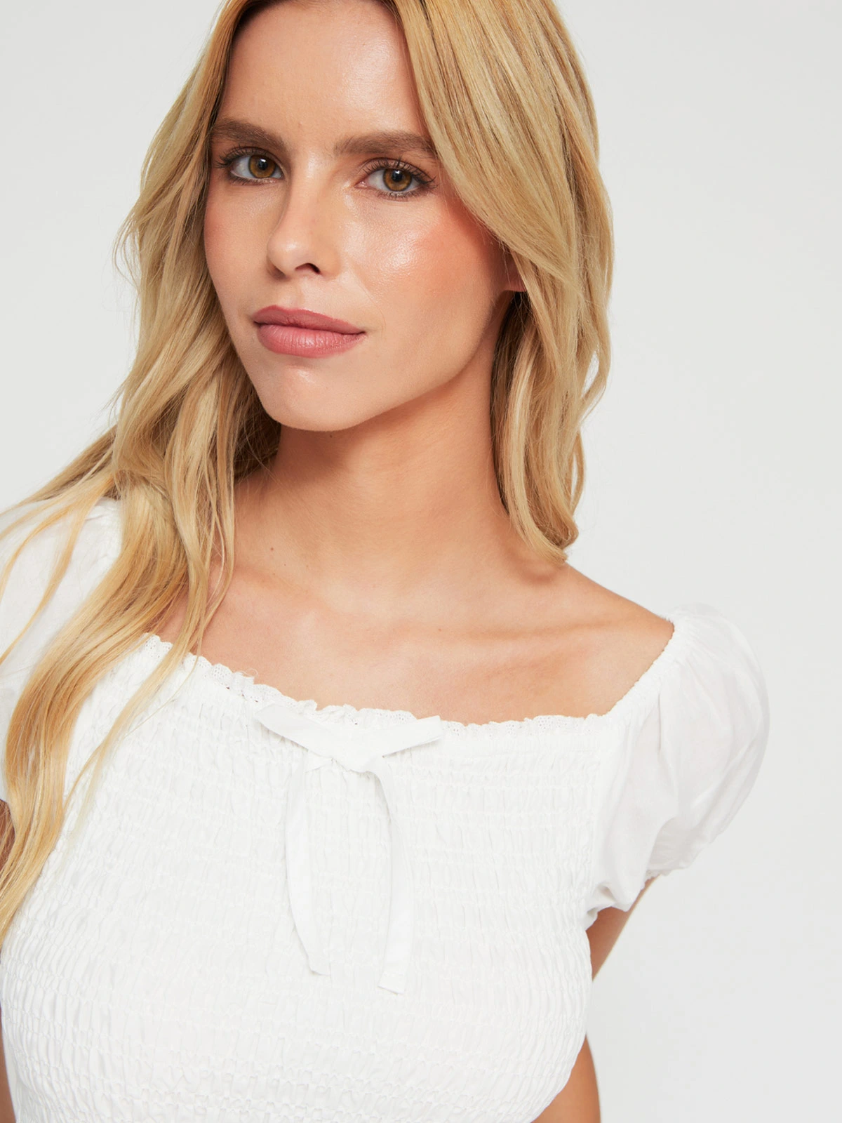BLUSA MUJER INDEX ALGODÓN MANGA CORTA PANAL - 3