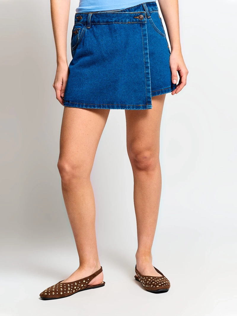 FALDA SHORT MUJER INDEX ALGODÓN DENIM - 2