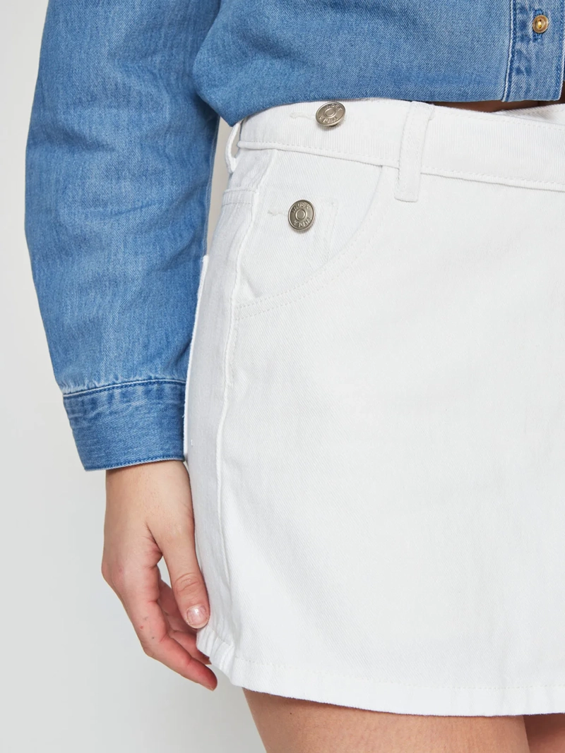 FALDA SHORT MUJER INDEX ALGODÓN DENIM - 4