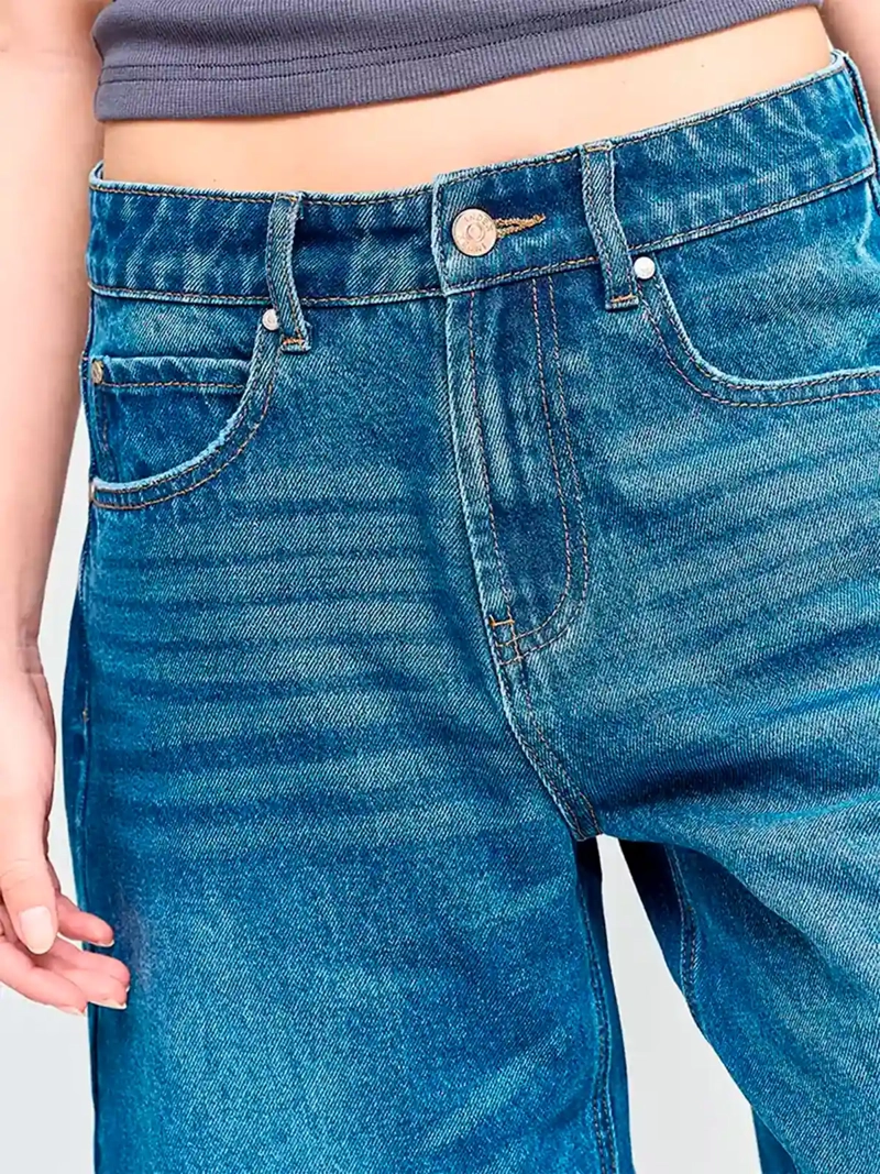 SHORT MUJER INDEX LARGO ALGODÓN DENIM - 4