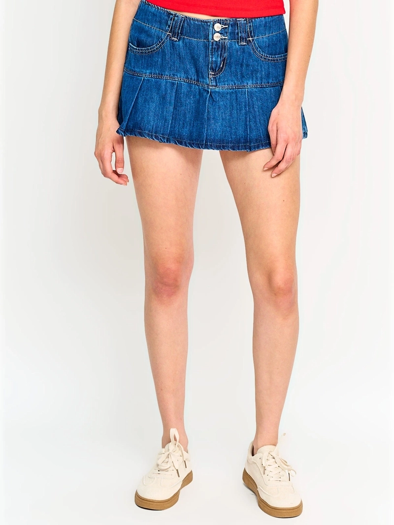 FALDA SHORT MUJER INDEX ALGODÓN TABLEADA - 2