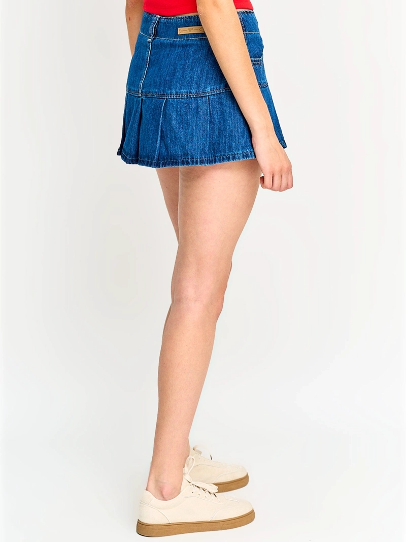 FALDA SHORT MUJER INDEX ALGODÓN TABLEADA - 3