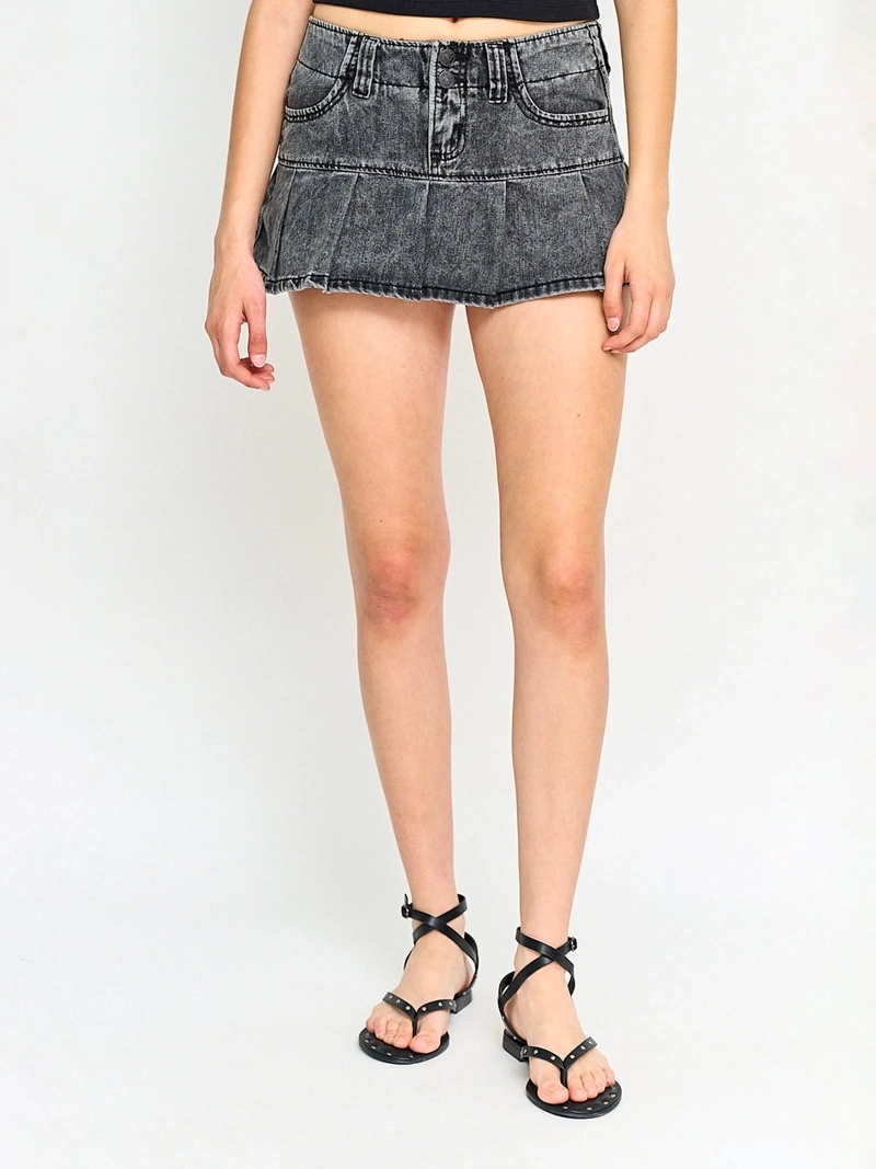 FALDA SHORT MUJER INDEX ALGODÓN TABLEADA - 2