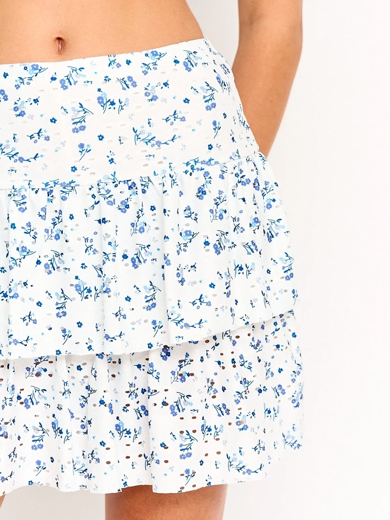 FALDA SHORT MUJER INDEX CAPAS BRODERIE - 4