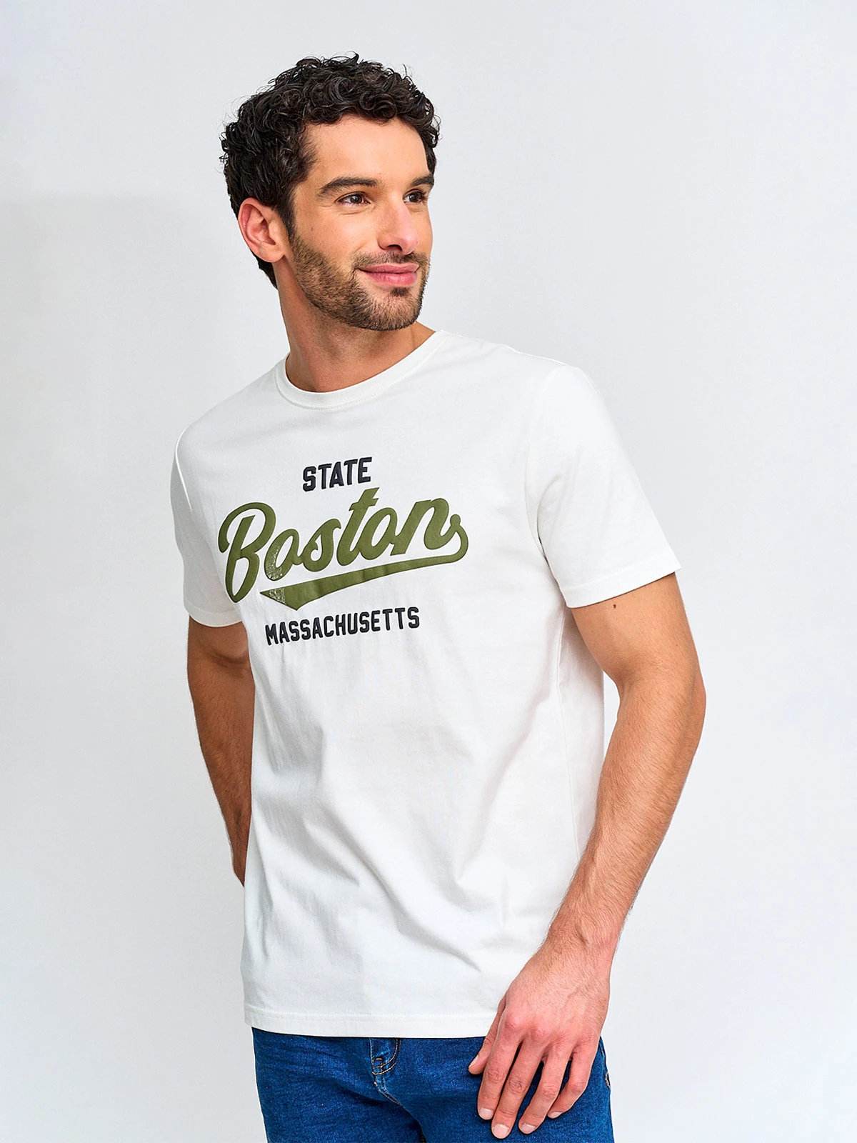 POLERA HOMBRE ROBERT LEWIS ALGODÓN MANGA CORTA