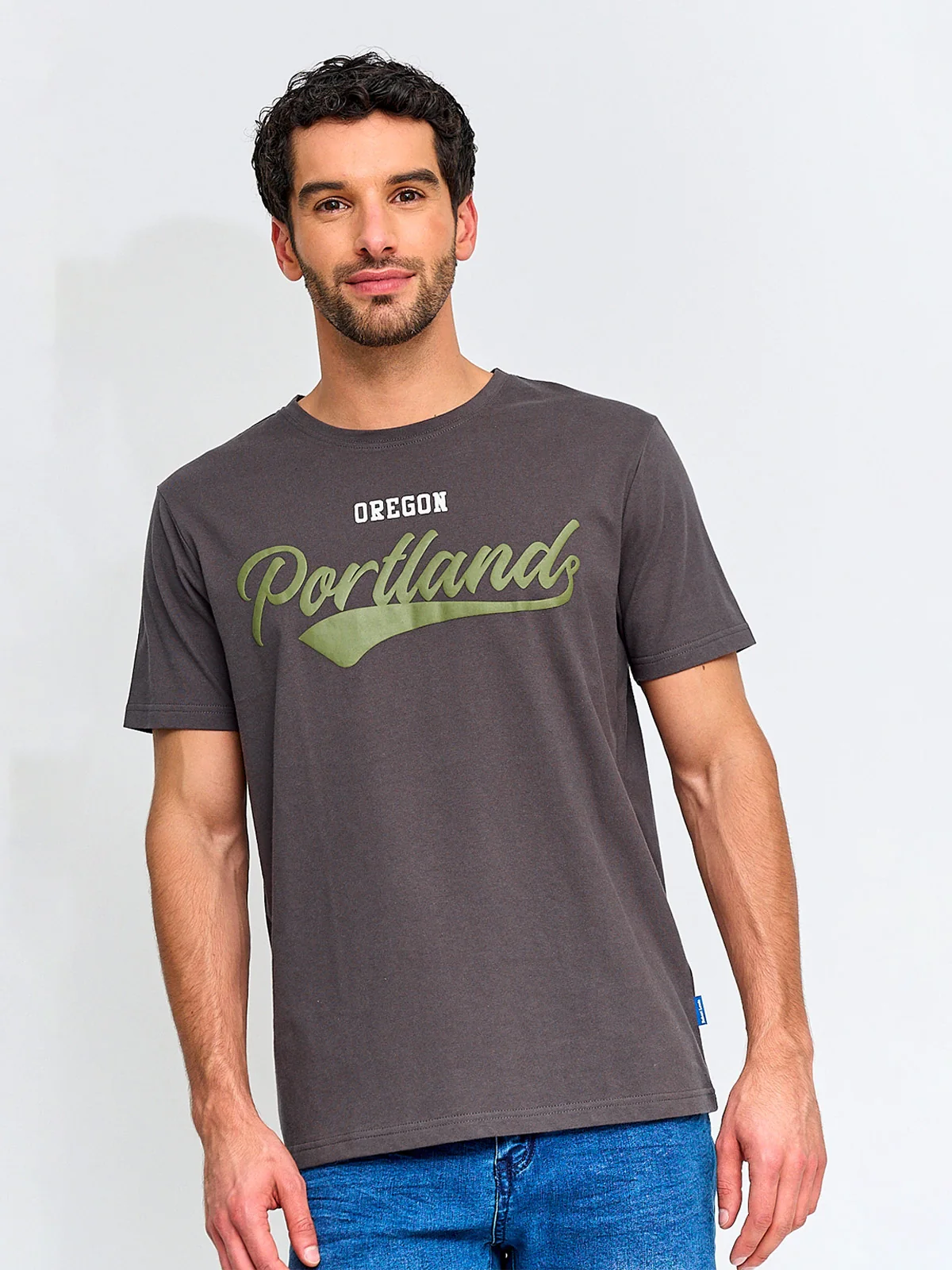 POLERA HOMBRE ROBERT LEWIS ALGODÓN MANGA CORTA