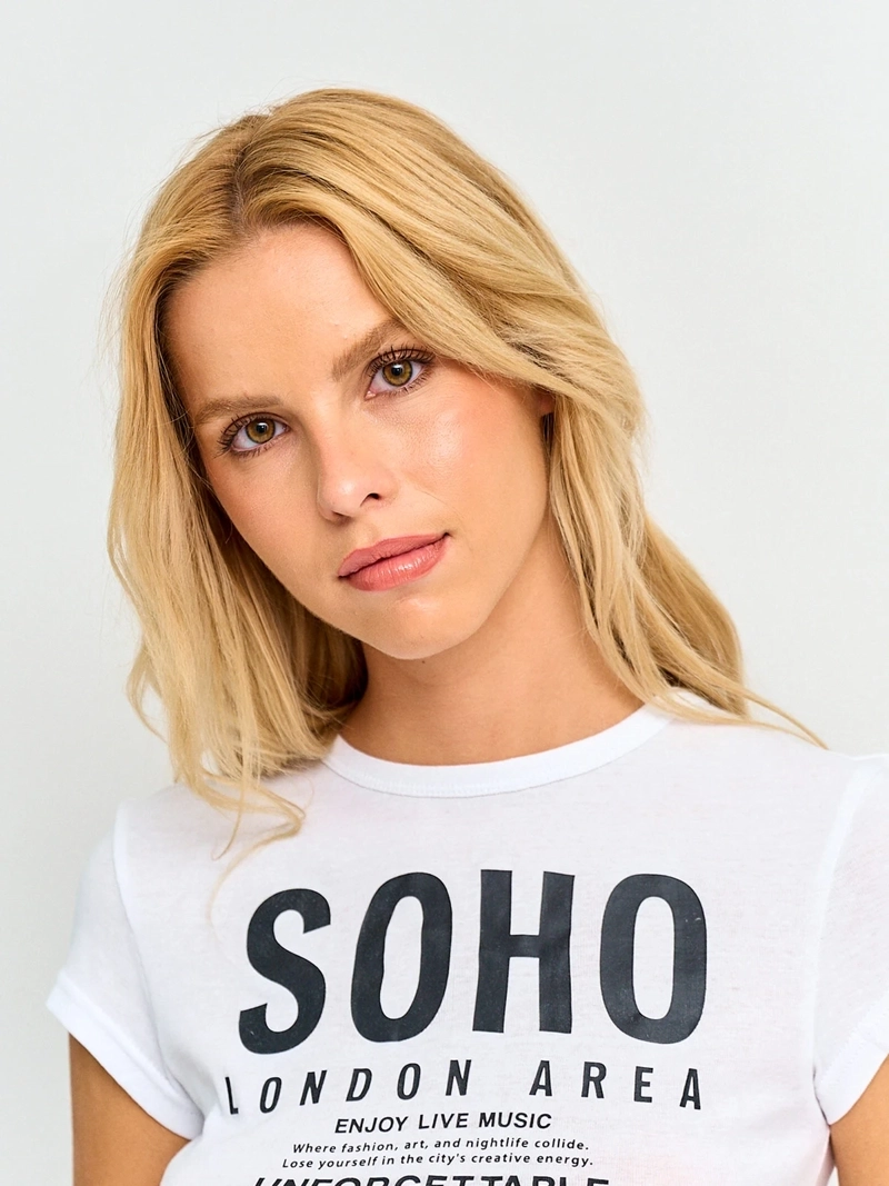 POLERA MUJER INDEX ALGODÓN MANGA CORTA GRÁFICA - 3